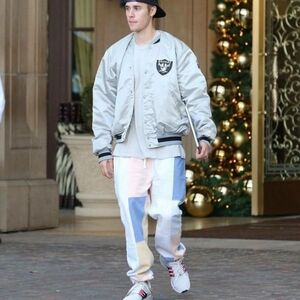 Supreme Patchwork Pastel Sweatpants - Pink Blue Cream White